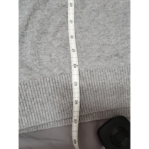 Hawker Rye Men’s 1/4 Zip Sweater Light Gray Cotton Cashmere Blend Size L - Picture 9 of 11